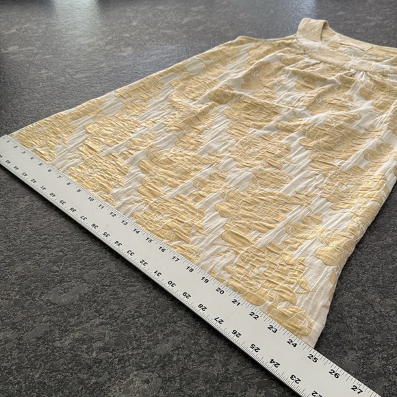 RENEE C. BY SO COOL COTTON VISCOSE POLY BLEND JACQUARD DRESS SIZE LARGE - Picture 9 of 11